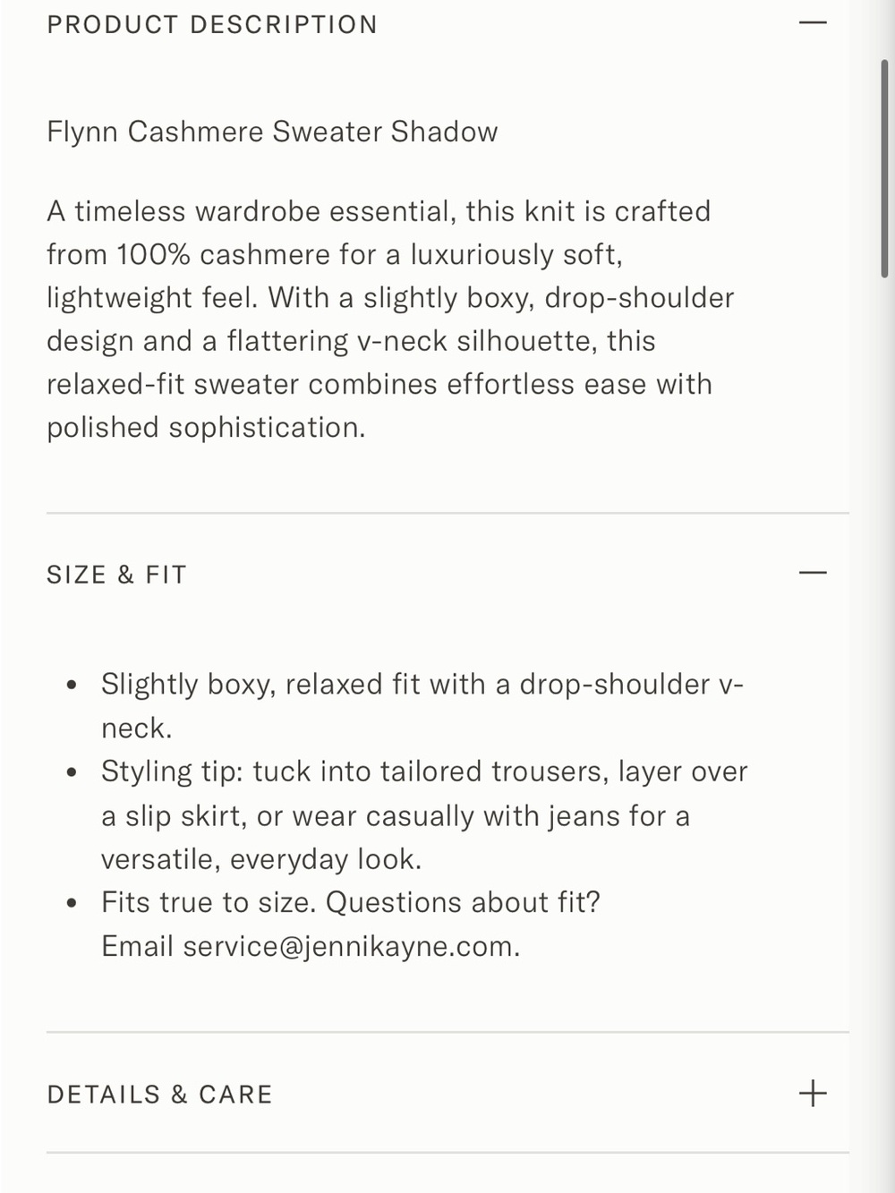 Jenni Kayne Flynn cashmere Vneck sweater in Shadow - Picture 9 of 9